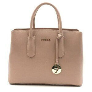 Furla Tessa tote Shoulder bag pink beige